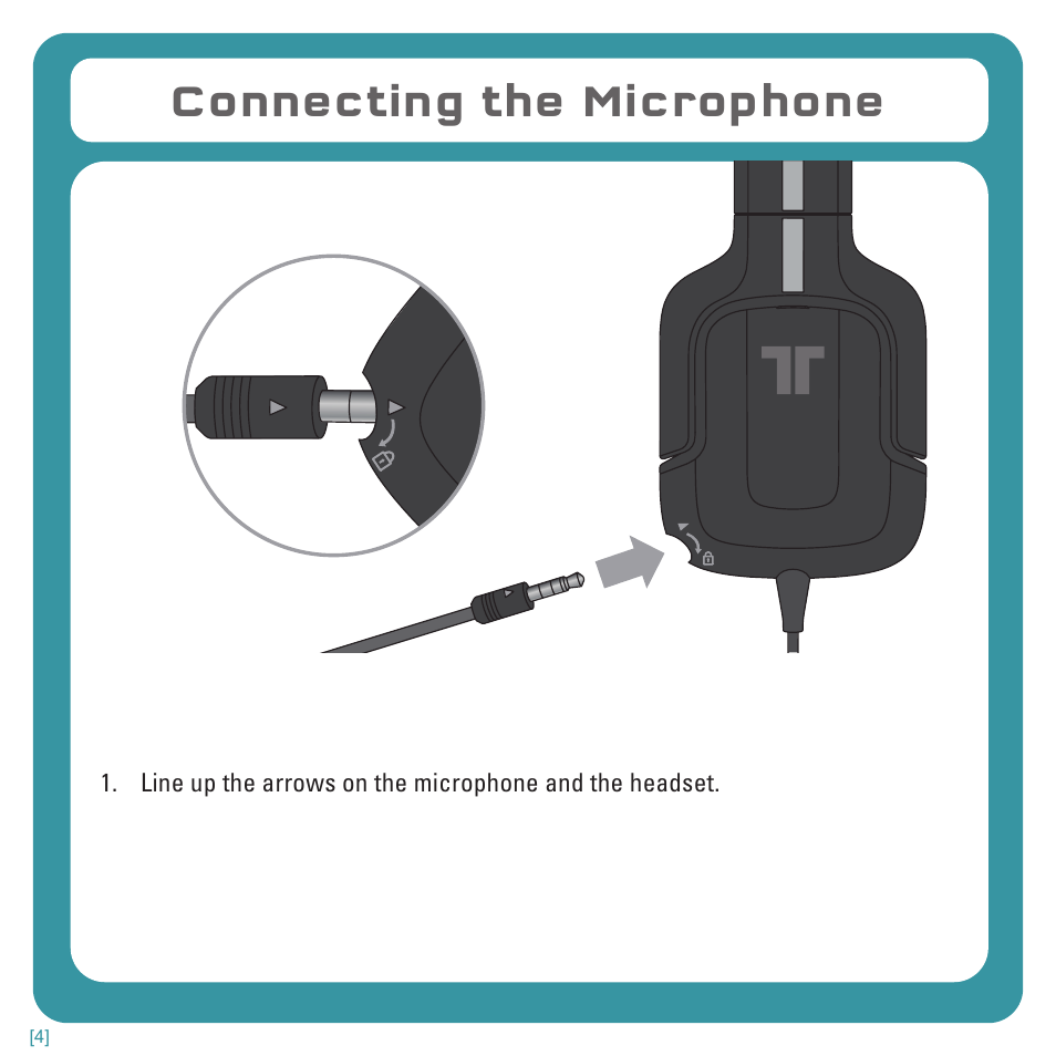 Connecting the microphone | TRITTON Kunai Stereo Headset for Wii U and Nintendo 3DS User Manual | Page 4 / 115