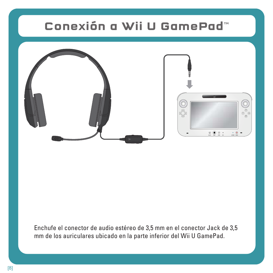 Conexión a wii u gamepad | TRITTON Kunai Stereo Headset for Wii U and Nintendo 3DS User Manual | Page 52 / 115