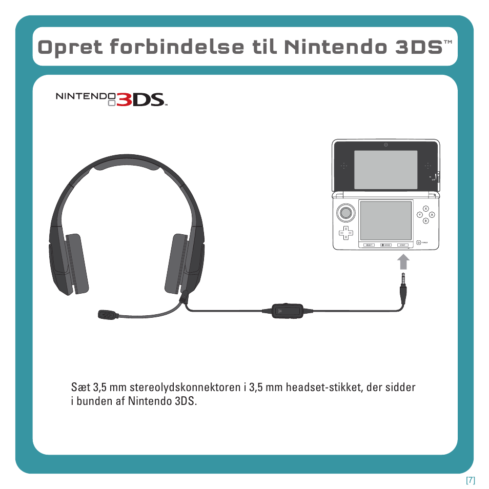 Opret forbindelse til nintendo 3ds | TRITTON Kunai Stereo Headset for Wii U and Nintendo 3DS User Manual | Page 80 / 115