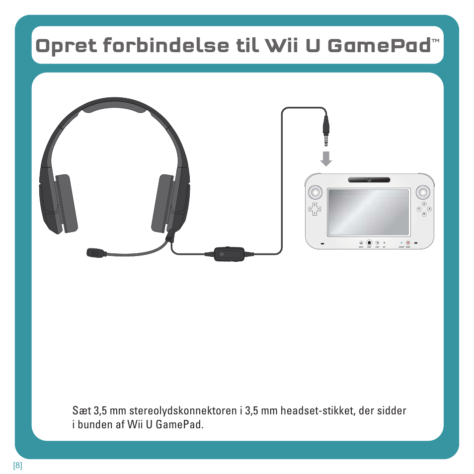 Opret forbindelse til wii u gamepad | TRITTON Kunai Stereo Headset for Wii U and Nintendo 3DS User Manual | Page 81 / 115