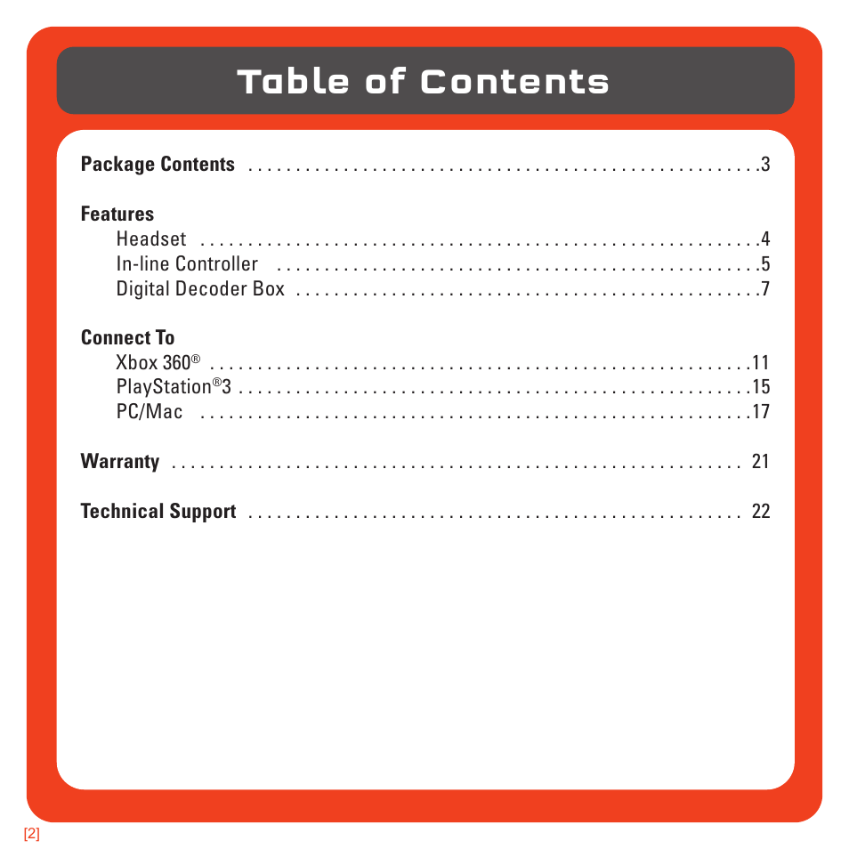 TRITTON Pro+ 5.1 Surround Headset User Manual | Page 2 / 25