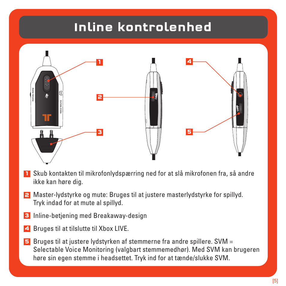 Inline kontrolenhed | TRITTON 720+ 7.1 Surround Headset User Manual | Page 114 / 175