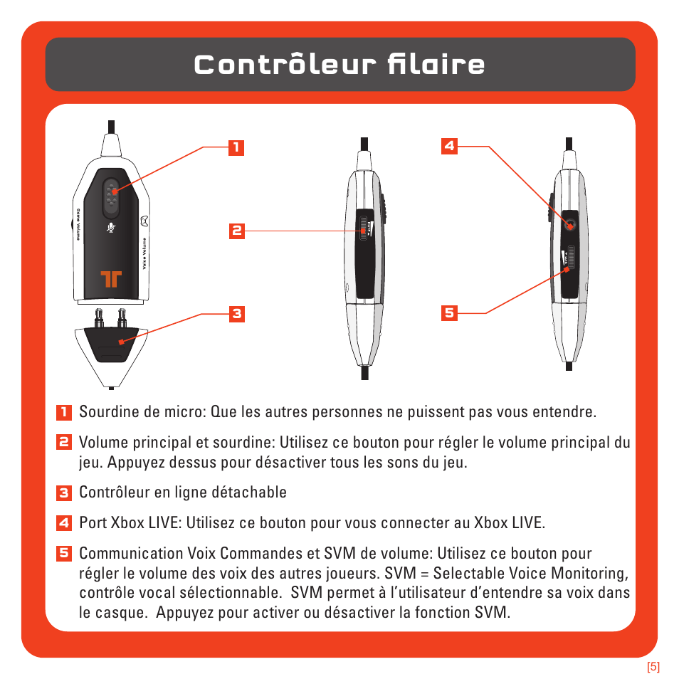 Contrôleur filaire | TRITTON 720+ 7.1 Surround Headset User Manual | Page 50 / 175