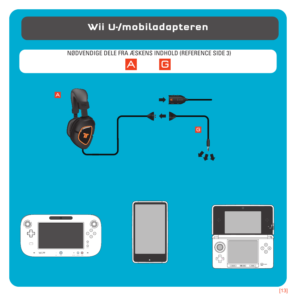 Wii u-/mobiladapteren | TRITTON AX180 Universal Gaming Headset User Manual | Page 111 / 155