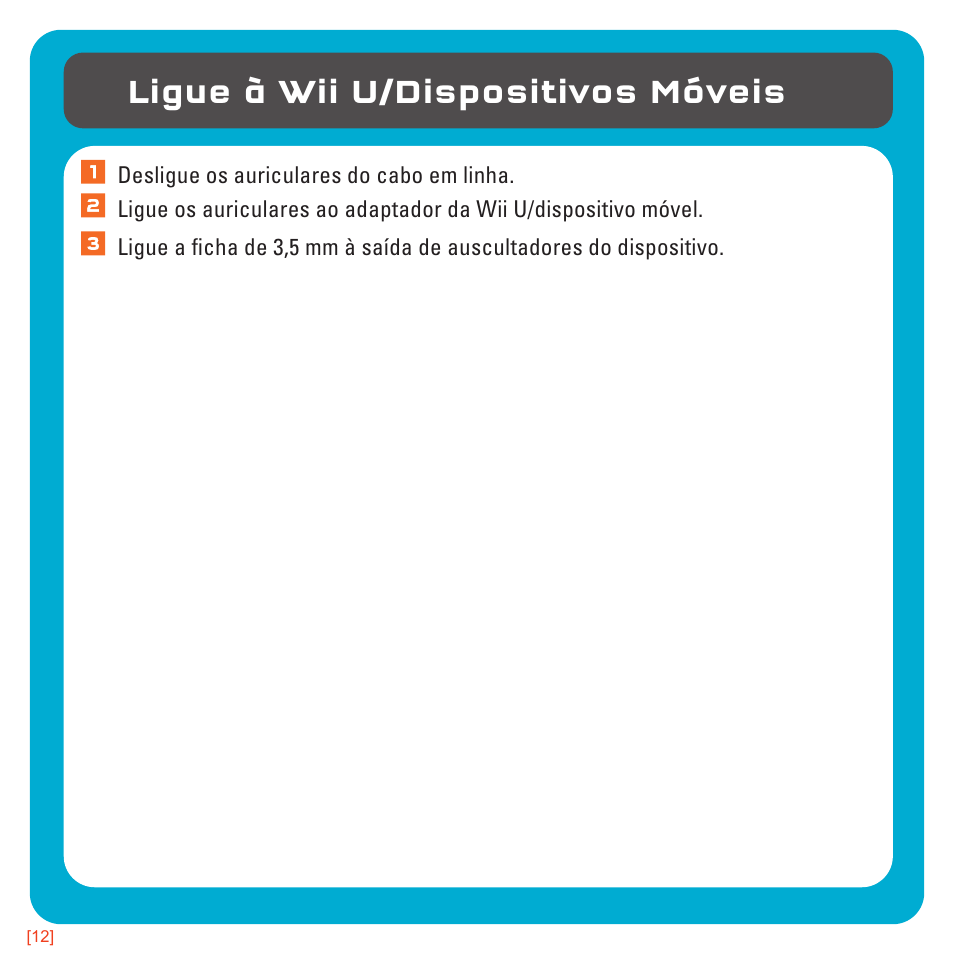 Ligue à wii u/dispositivos móveis | TRITTON AX180 Universal Gaming Headset User Manual | Page 129 / 155