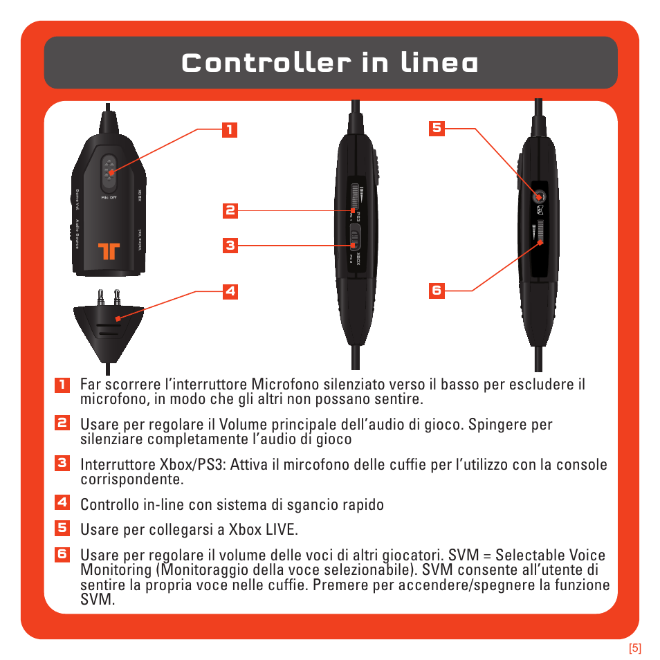 Controller in linea | TRITTON AX180 Universal Gaming Headset User Manual | Page 84 / 155