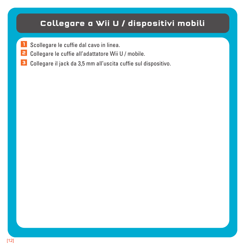 Collegare a wii u / dispositivi mobili | TRITTON AX180 Universal Gaming Headset User Manual | Page 91 / 155