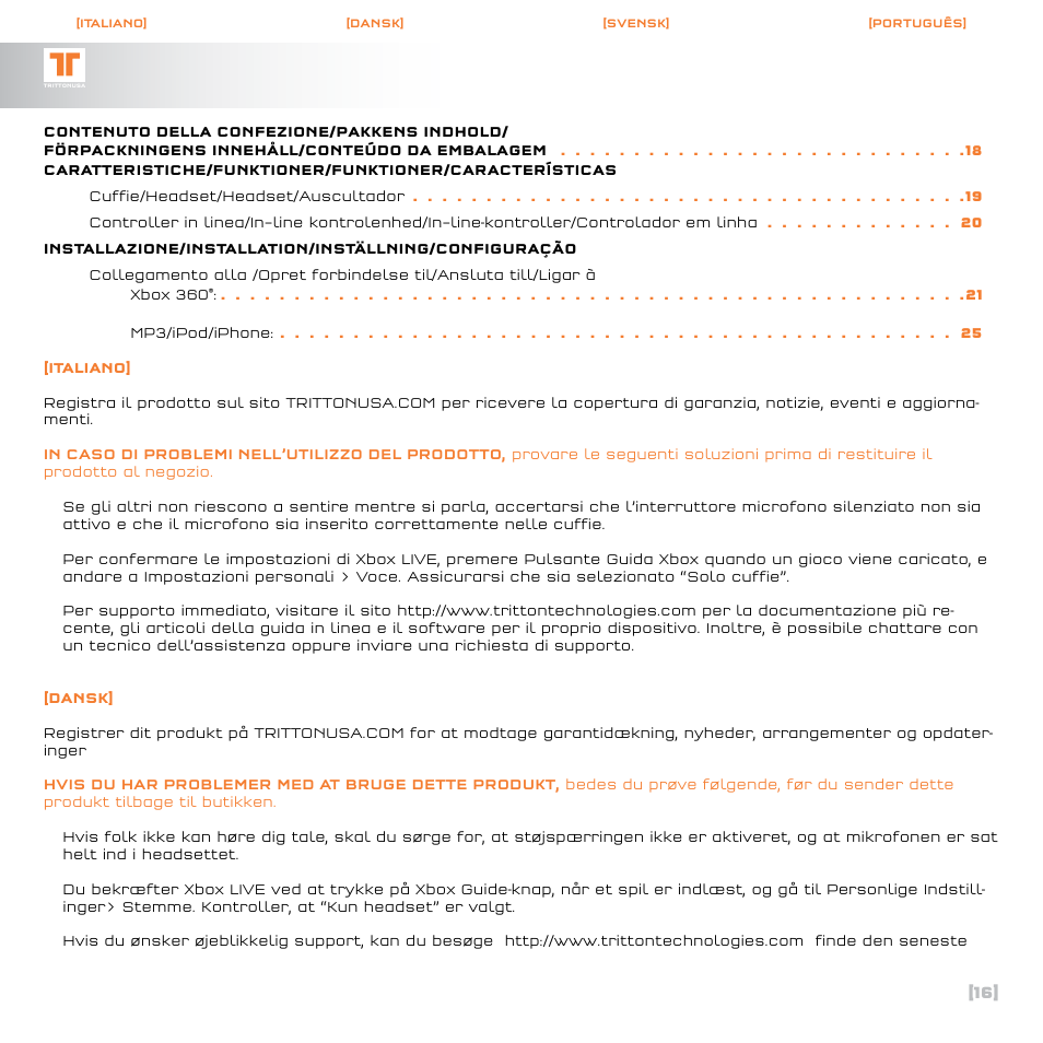 TRITTON AX120 Gaming headset User Manual | Page 17 / 30