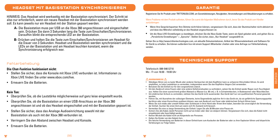 TRITTON Primer Wireless Stereo Headset User Manual | Page 17 / 43