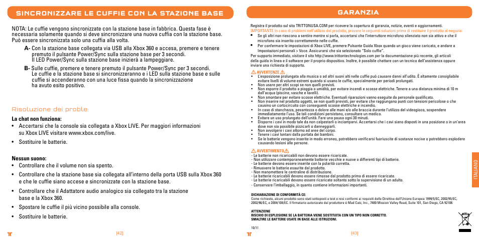 TRITTON Primer Wireless Stereo Headset User Manual | Page 22 / 43