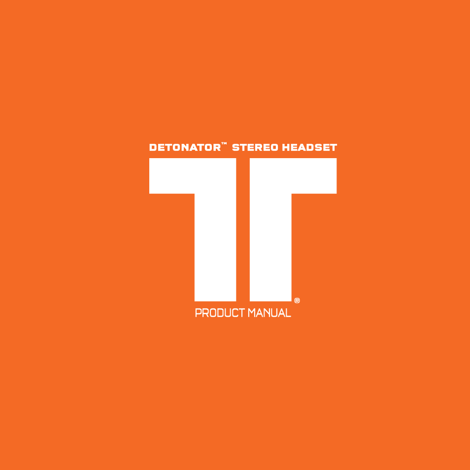 TRITTON Detonator Stereo Gaming Headset User Manual | 56 pages