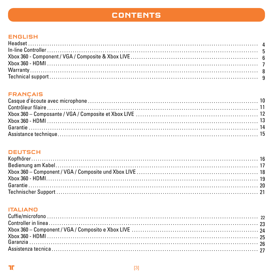 TRITTON Trigger Stereo Headset User Manual | Page 3 / 54