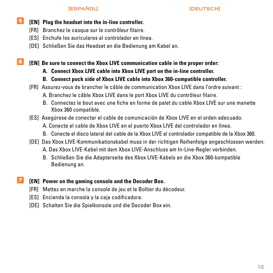 Mad Catz TRITTON Gears of War 3 Dolby 7.1 Surround Sound Headset User Manual | Page 13 / 46