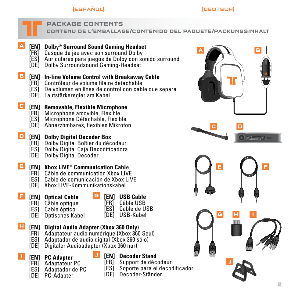 Mad Catz TRITTON Gears of War 3 Dolby 7.1 Surround Sound Headset User Manual | Page 3 / 46