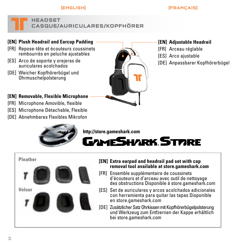 Mad Catz TRITTON Gears of War 3 Dolby 7.1 Surround Sound Headset User Manual | Page 4 / 46