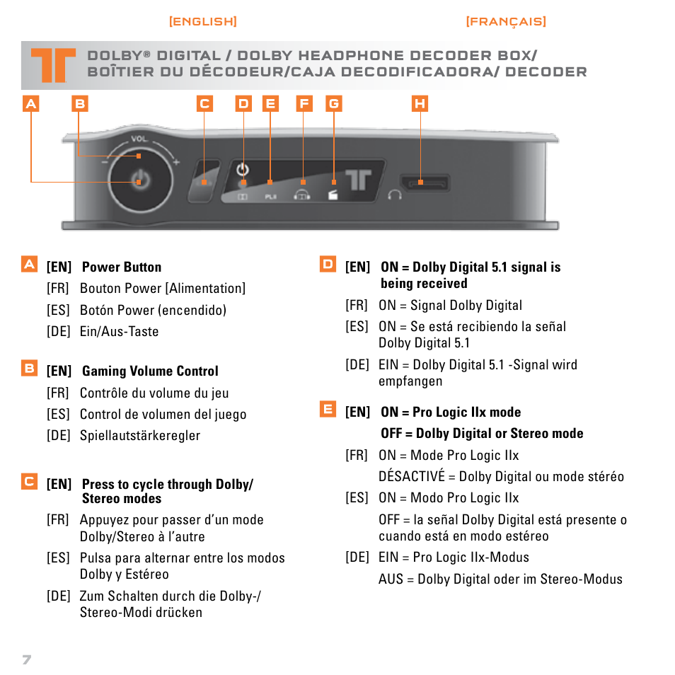 Mad Catz TRITTON Gears of War 3 Dolby 7.1 Surround Sound Headset User Manual | Page 8 / 46