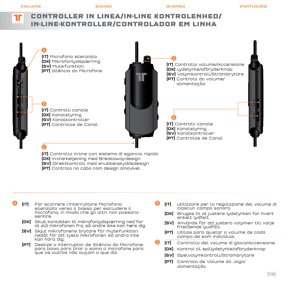 Dc b | TRITTON Call of Duty : Black Ops Dolby Headphone ProGaming Headset User Manual | Page 20 / 24
