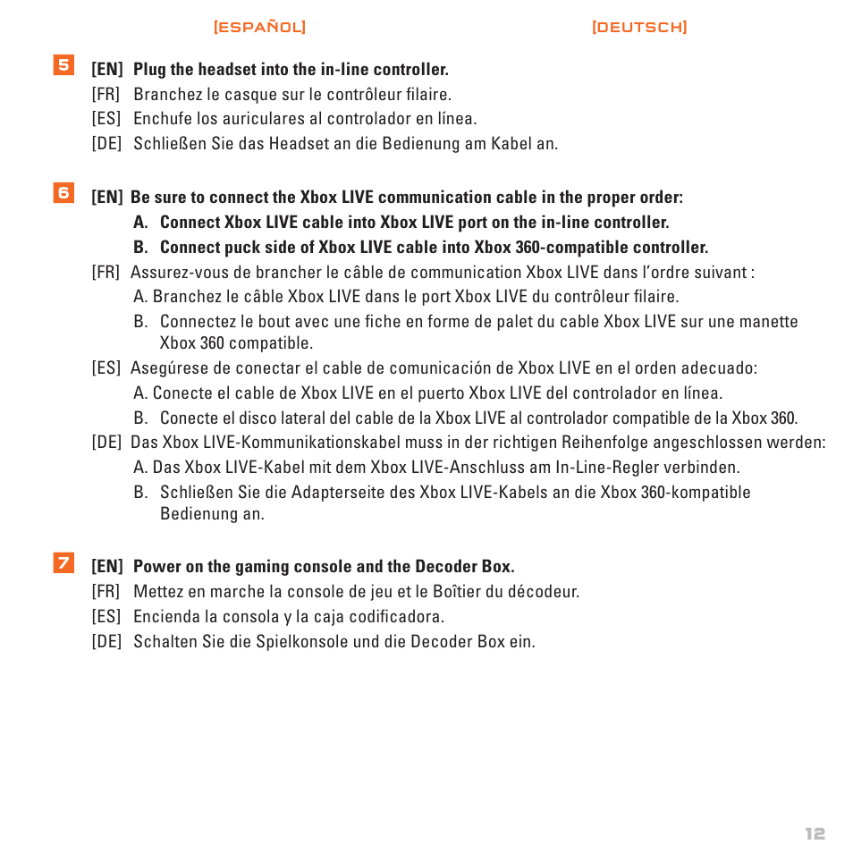 TRITTON AX720 Digital Gaming Headset User Manual | Page 13 / 26