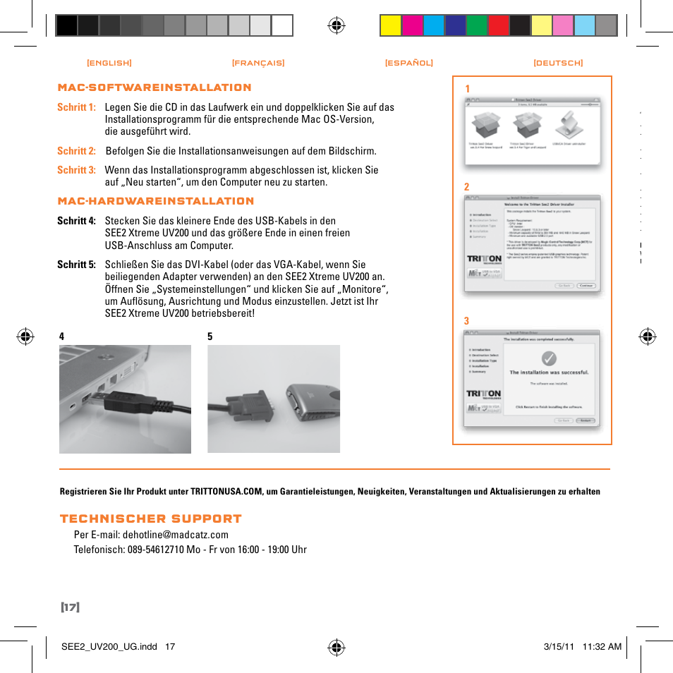 Technischer support | TRITTON SEE2 XPRESS XD300 User Manual | Page 18 / 32