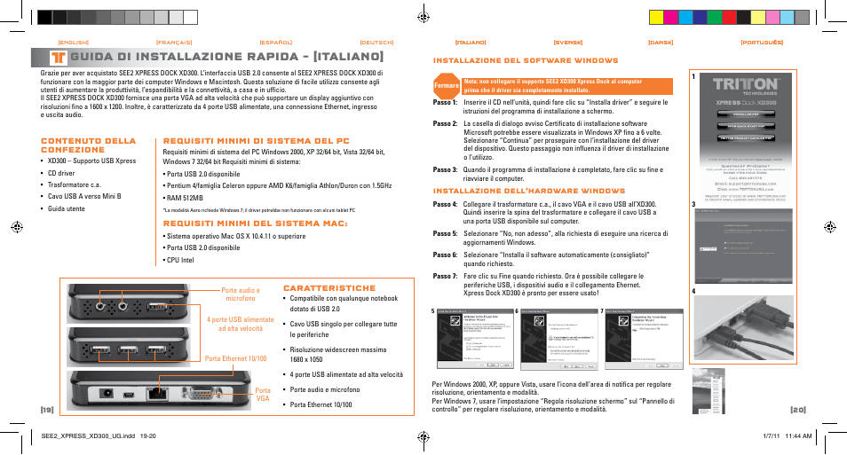 Guida di installazione rapida – [italiano | TRITTON SEE2 XPRESS XD300 User Manual | Page 11 / 17