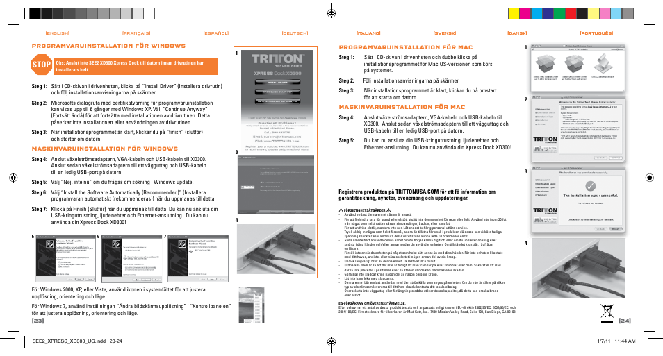 Stop | TRITTON SEE2 XPRESS XD300 User Manual | Page 13 / 17