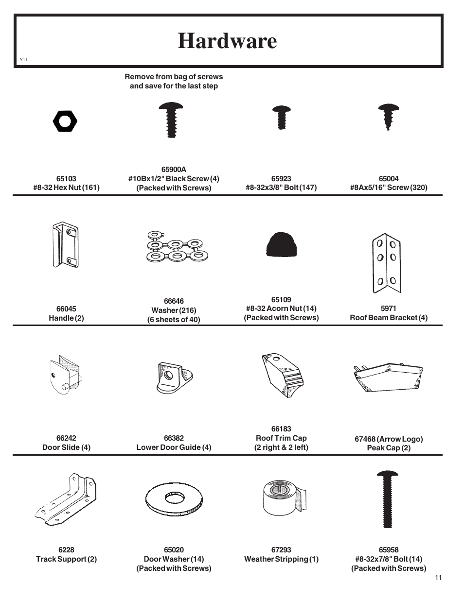 Hardware | Arrow Fastener VD108-A 697.68618 User Manual | Page 11 / 32