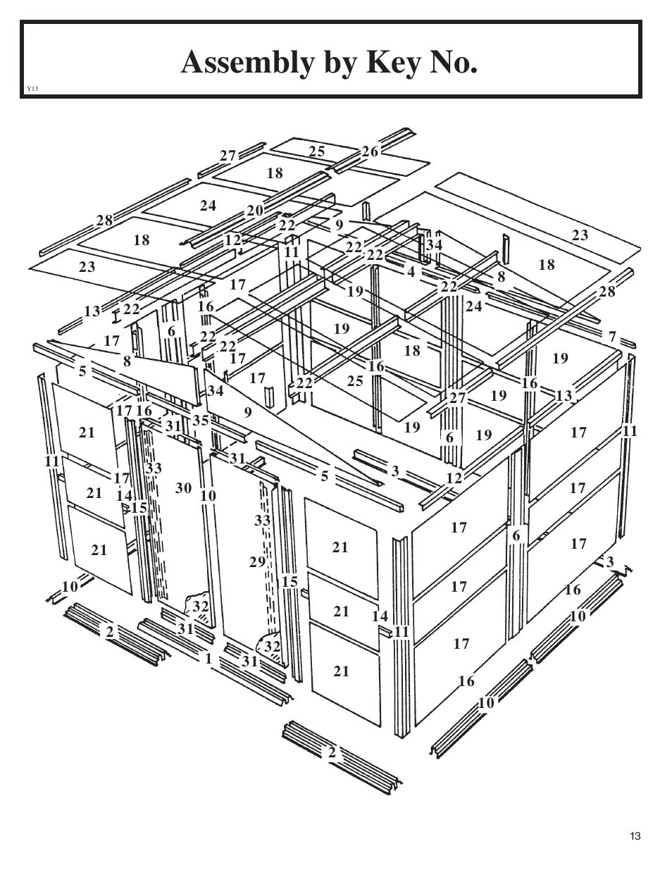 Assembly by key no | Arrow Fastener VD108-A 697.68618 User Manual | Page 13 / 32