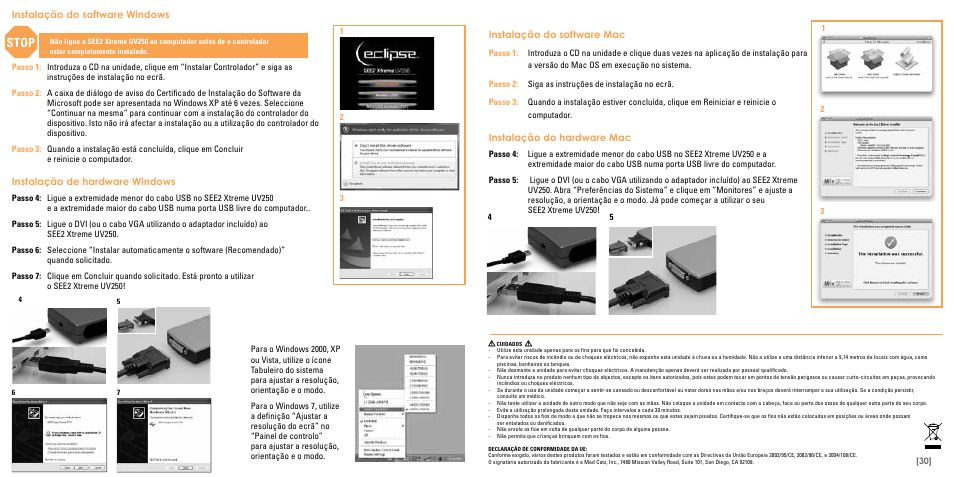 Stop | TRITTON Eclipse UV250 User Manual | Page 16 / 17