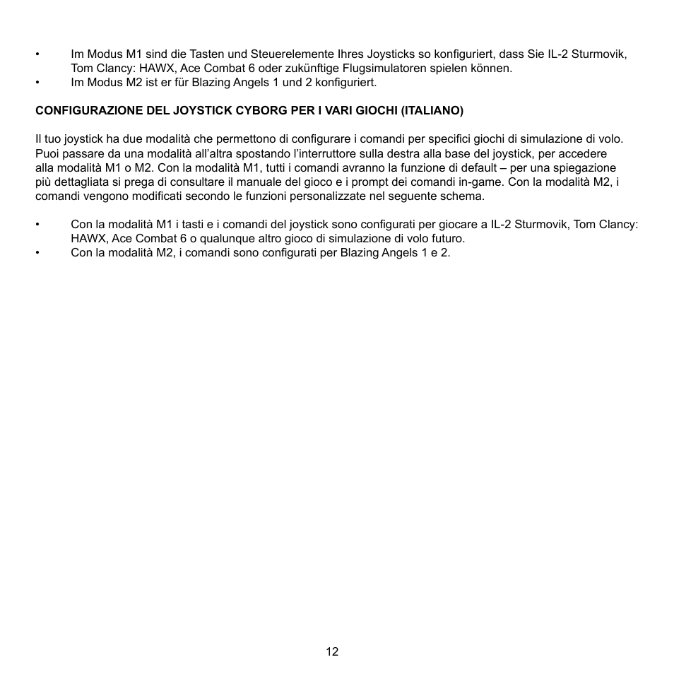 Cyborg F.L.Y 9 for Xbox 360 User Manual | Page 12 / 20