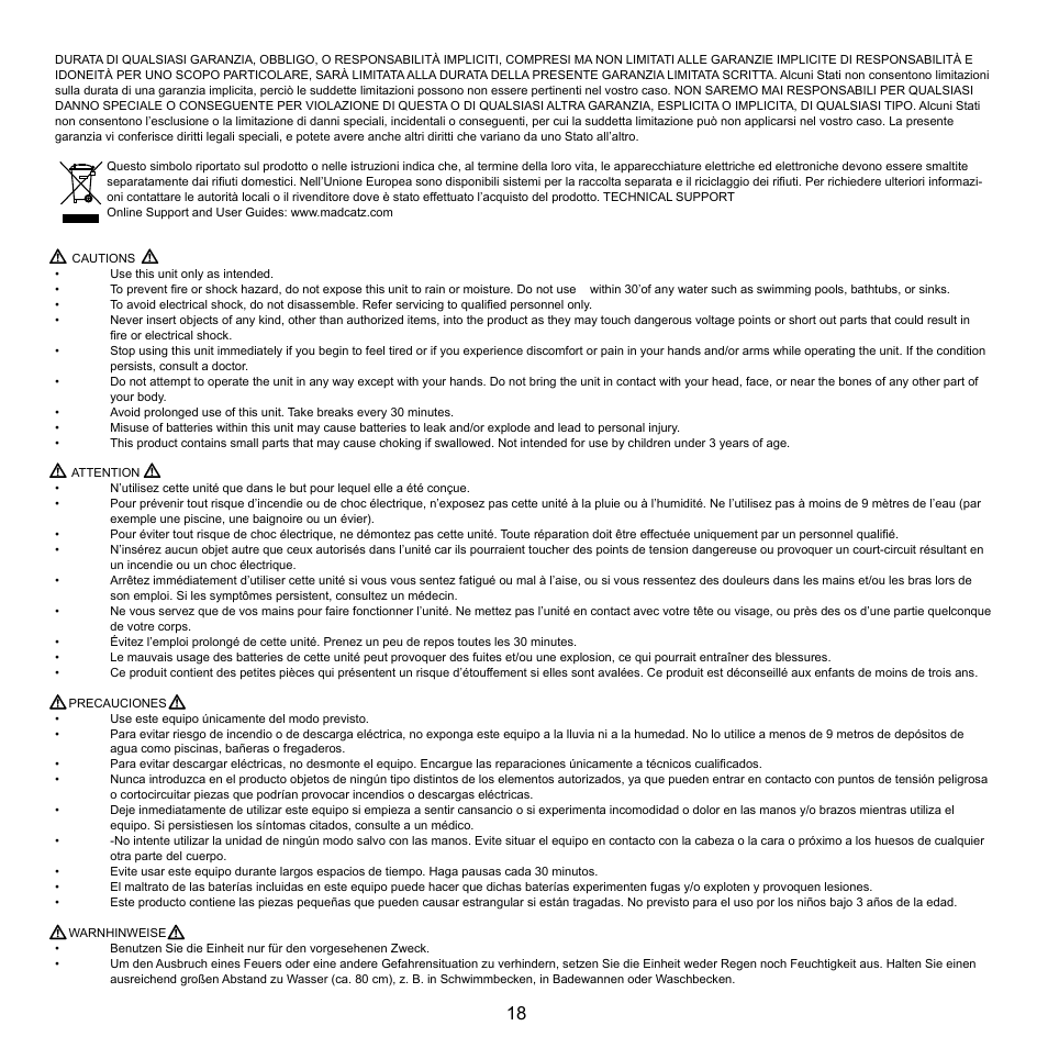 Cyborg F.L.Y 9 for Xbox 360 User Manual | Page 18 / 20