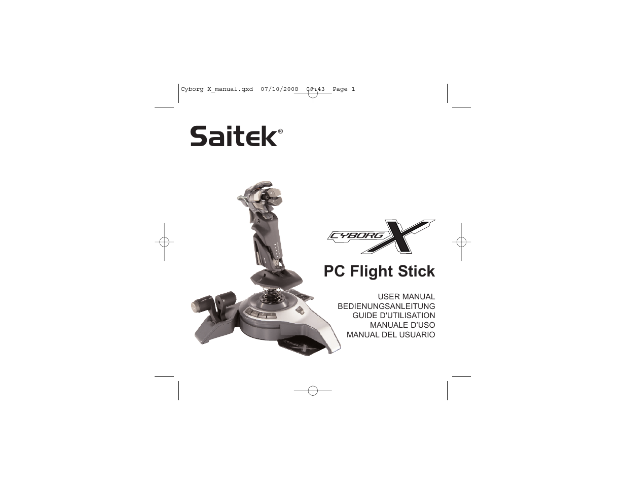Saitek PC Flight Stick User Manual | 23 pages