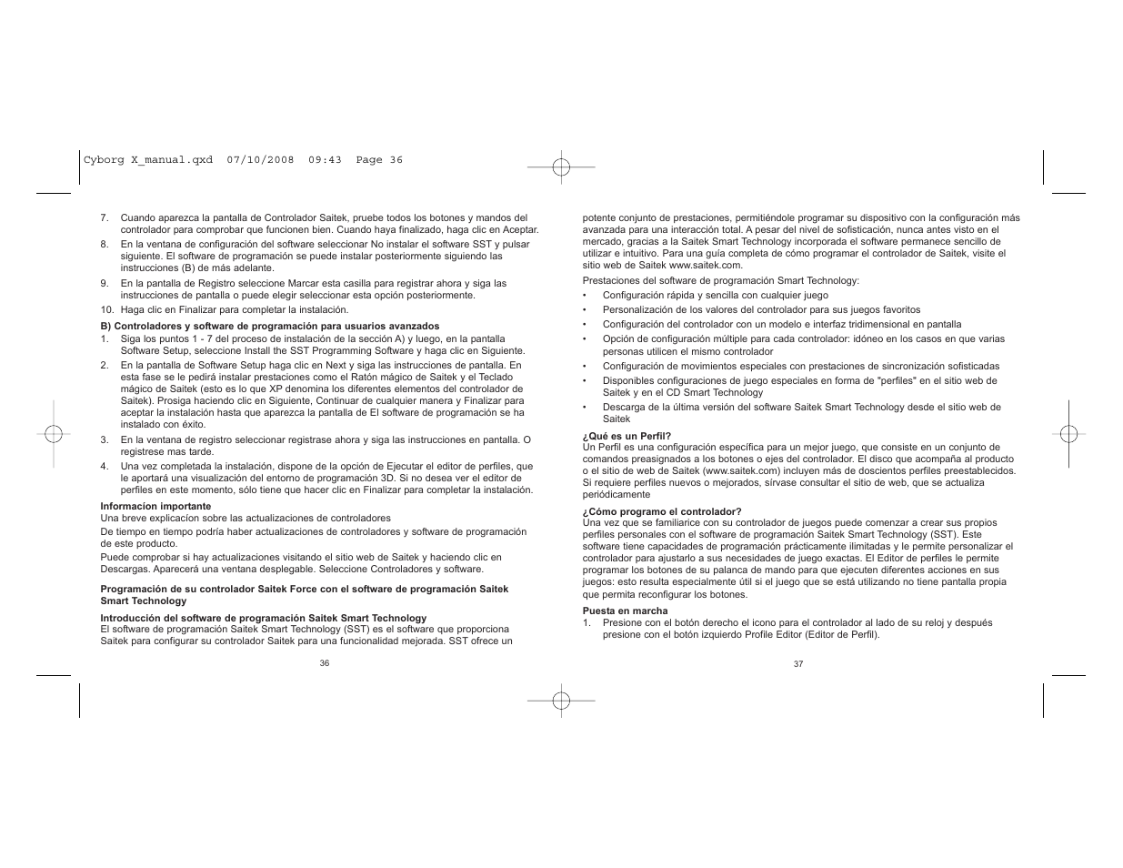 Saitek PC Flight Stick User Manual | Page 19 / 23