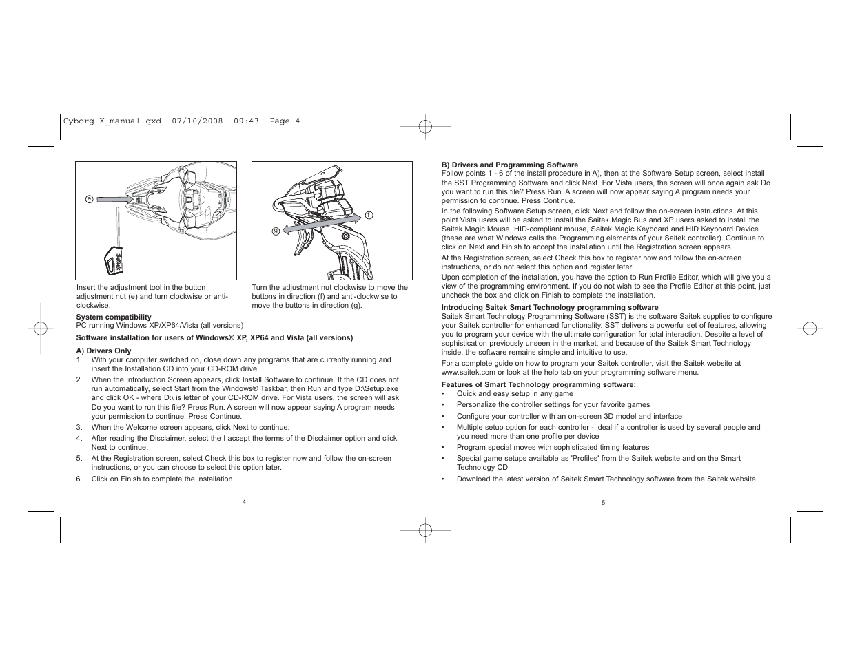 Saitek PC Flight Stick User Manual | Page 3 / 23