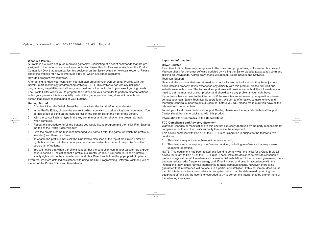 Saitek PC Flight Stick User Manual | Page 4 / 23