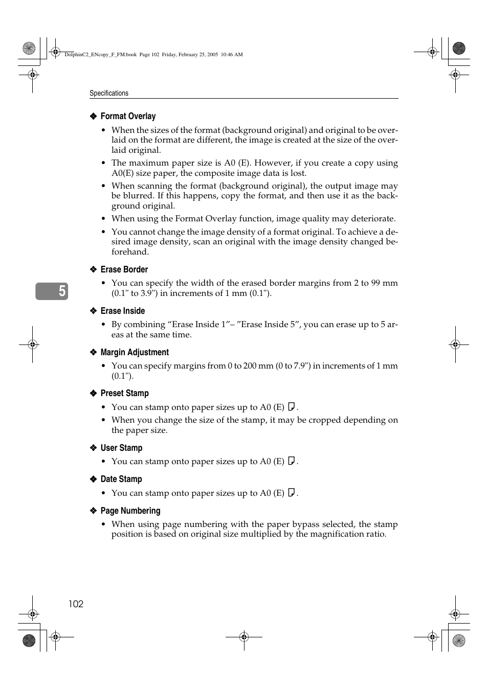 Savin 4800WD User Manual | Page 112 / 124