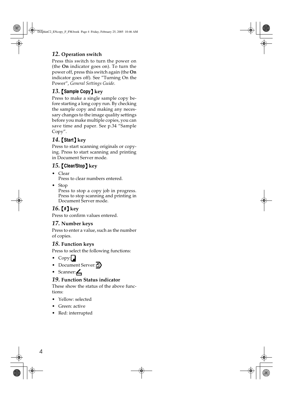 Savin 4800WD User Manual | Page 14 / 124