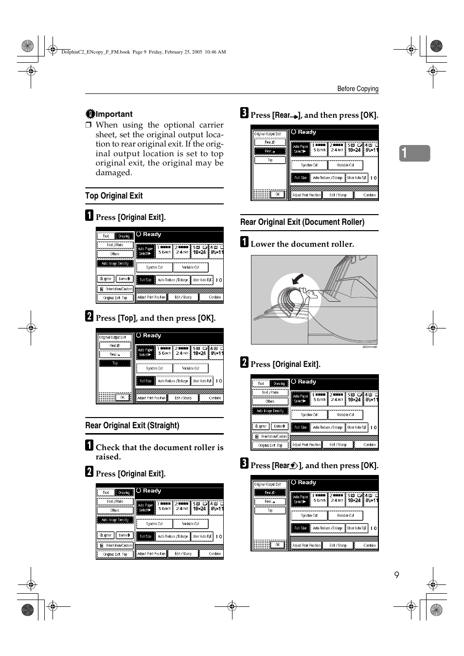 Savin 4800WD User Manual | Page 19 / 124