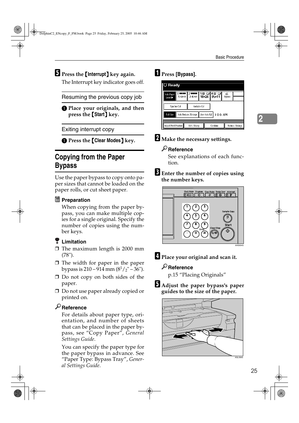 Copying from the paper bypass | Savin 4800WD User Manual | Page 35 / 124