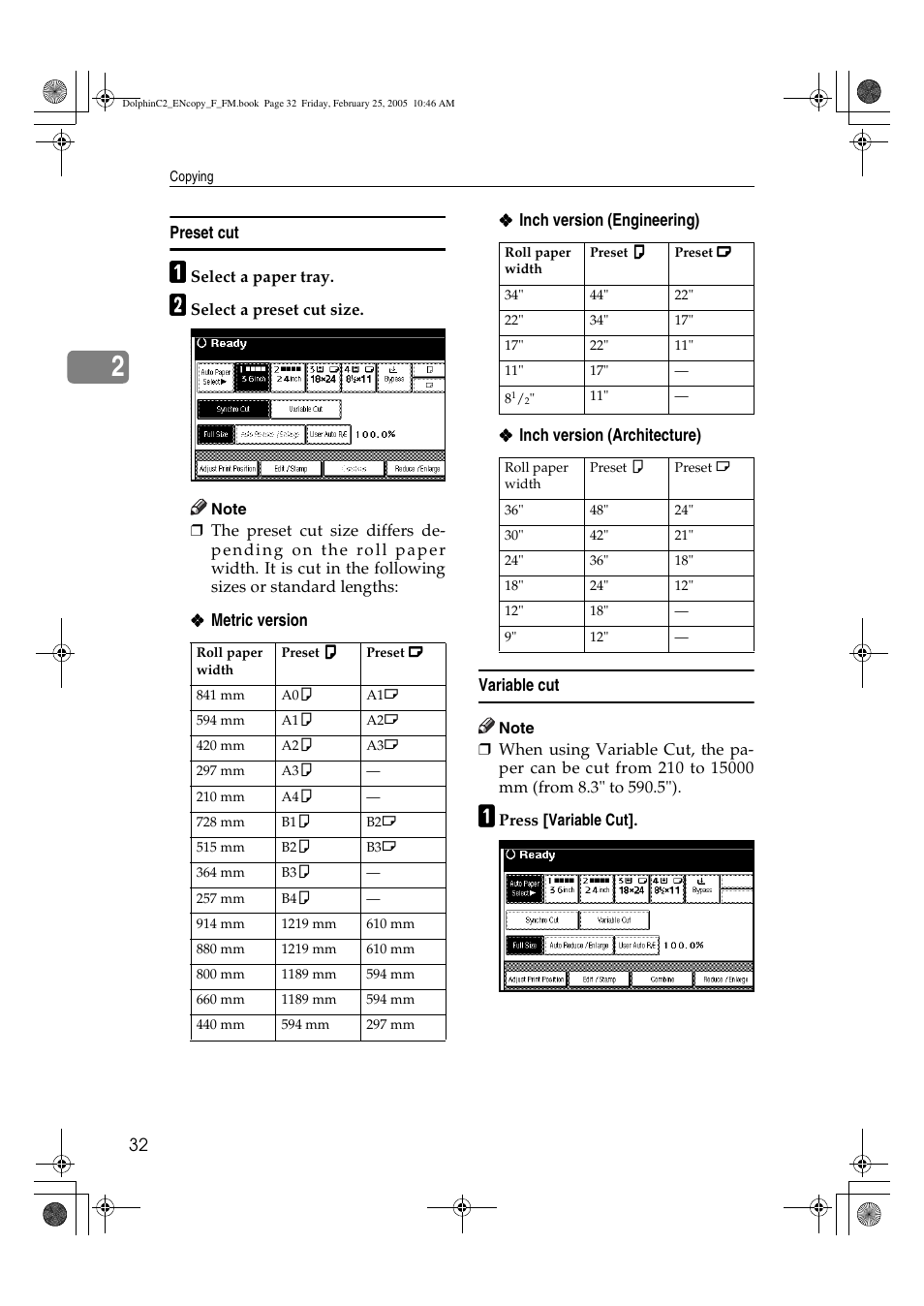 Savin 4800WD User Manual | Page 42 / 124