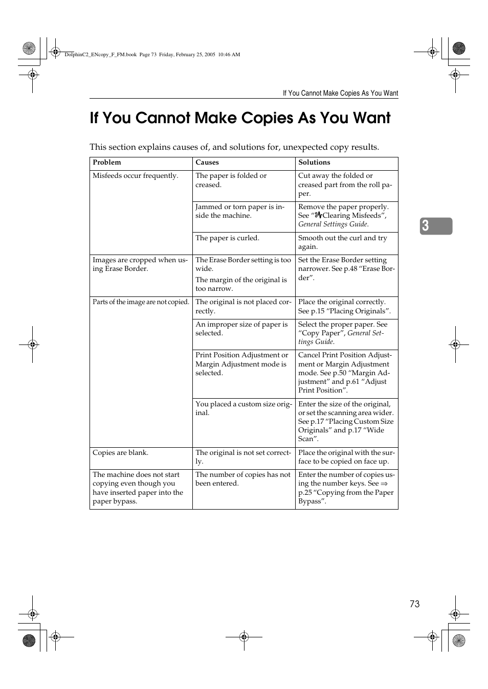 3if you cannot make copies as you want | Savin 4800WD User Manual | Page 83 / 124