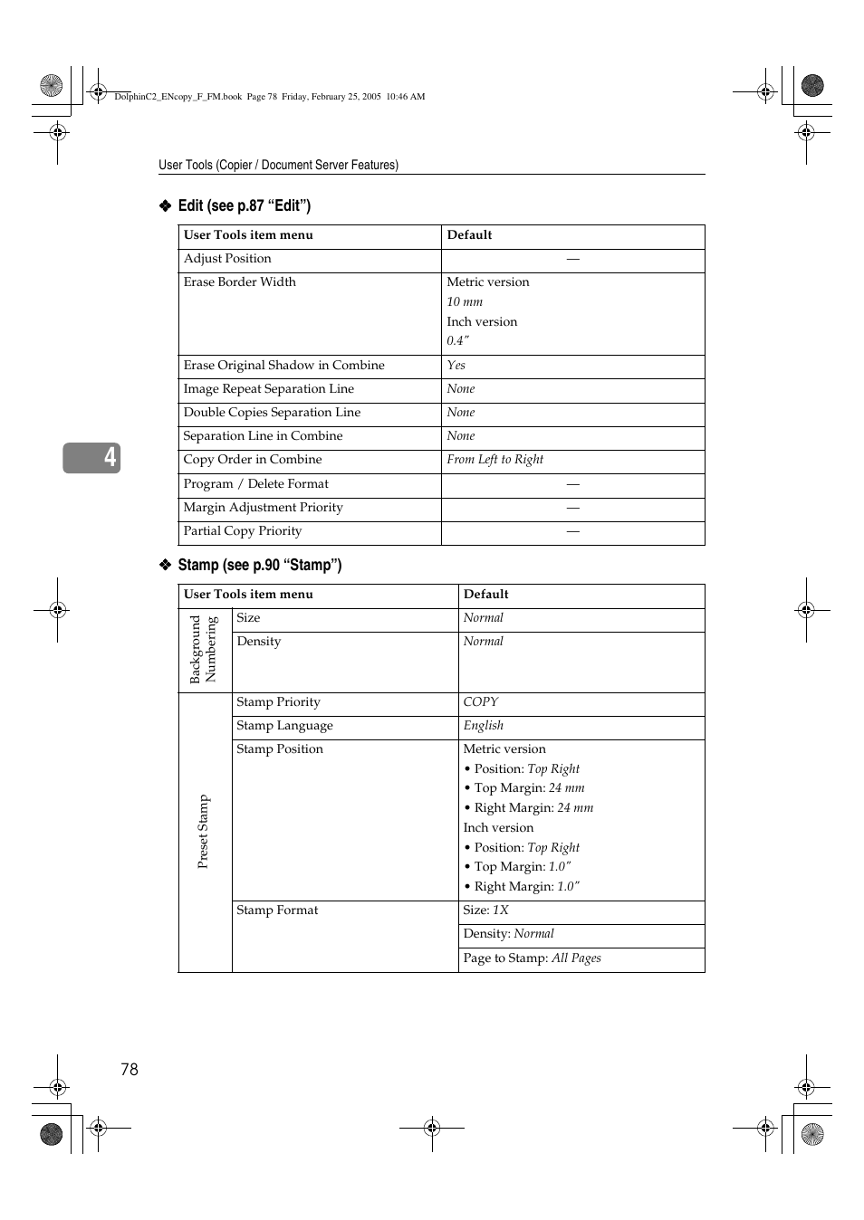 Savin 4800WD User Manual | Page 88 / 124