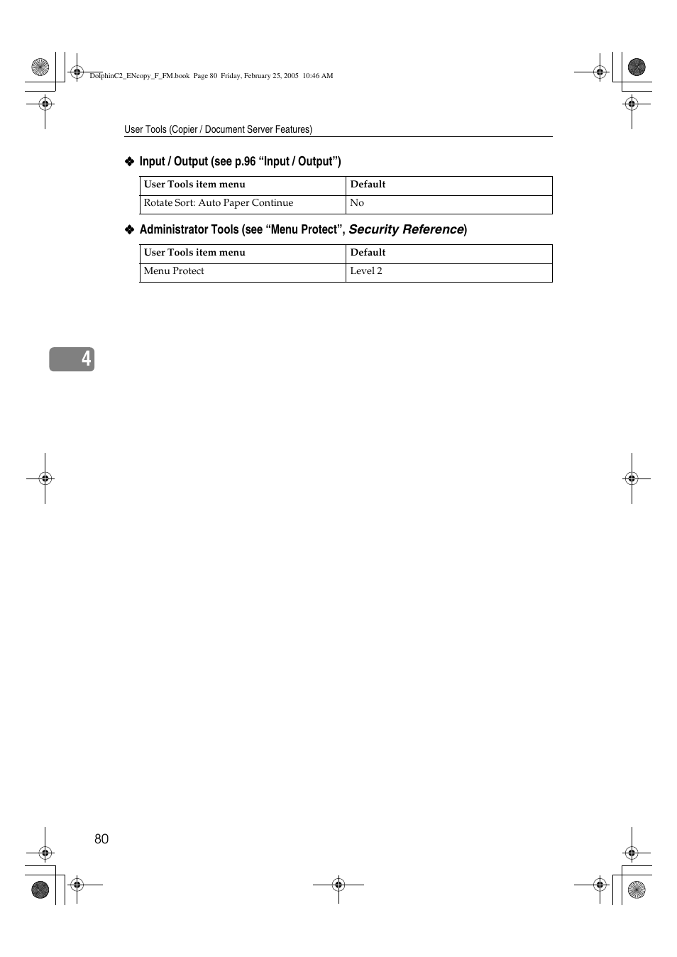 Savin 4800WD User Manual | Page 90 / 124