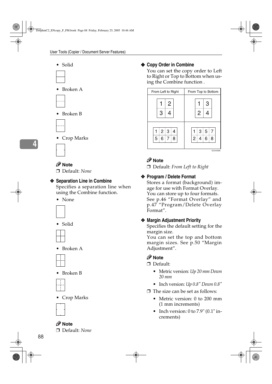 Savin 4800WD User Manual | Page 98 / 124