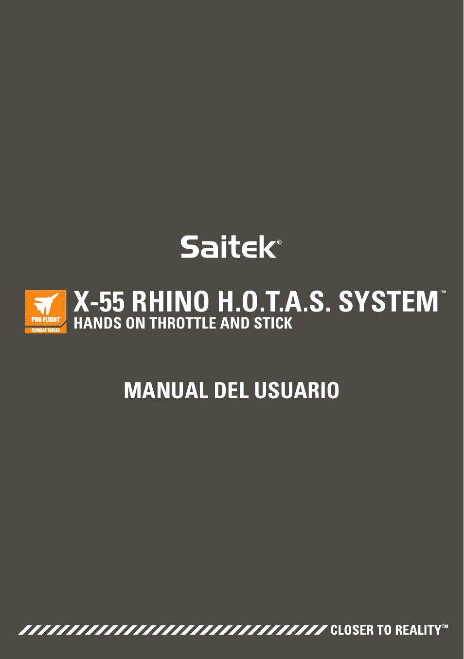 X-55 rhino h.o.t.a.s. system, Manual del usuario | TRITTON X-55 Rhino H.O.T.A.S System Pro Flight User Manual | Page 113 / 224