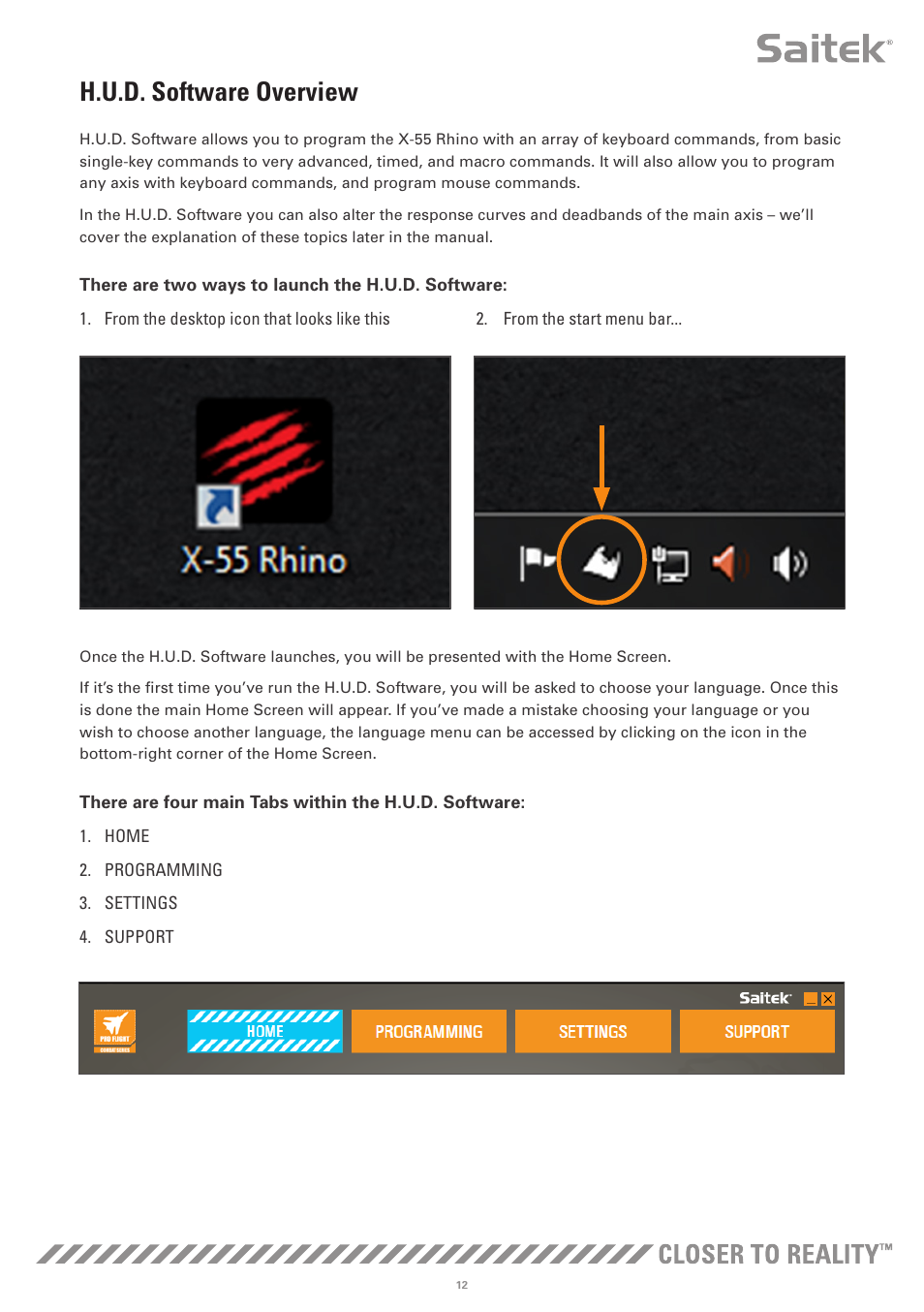 H.u.d. software overview | TRITTON X-55 Rhino H.O.T.A.S System Pro Flight User Manual | Page 13 / 224