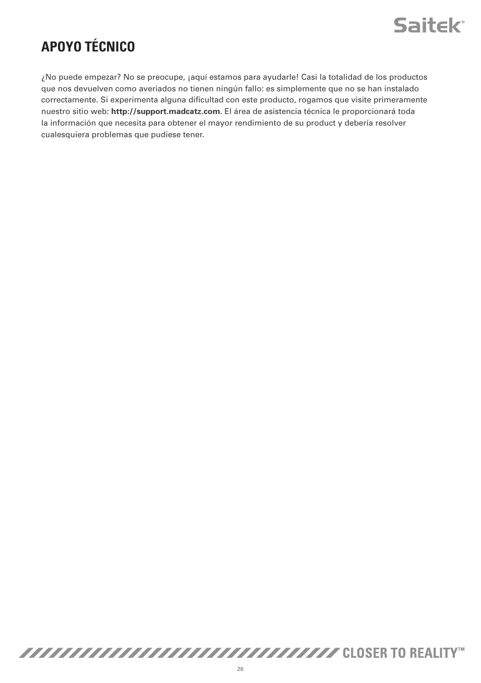Apoyo técnico | TRITTON X-55 Rhino H.O.T.A.S System Pro Flight User Manual | Page 139 / 224