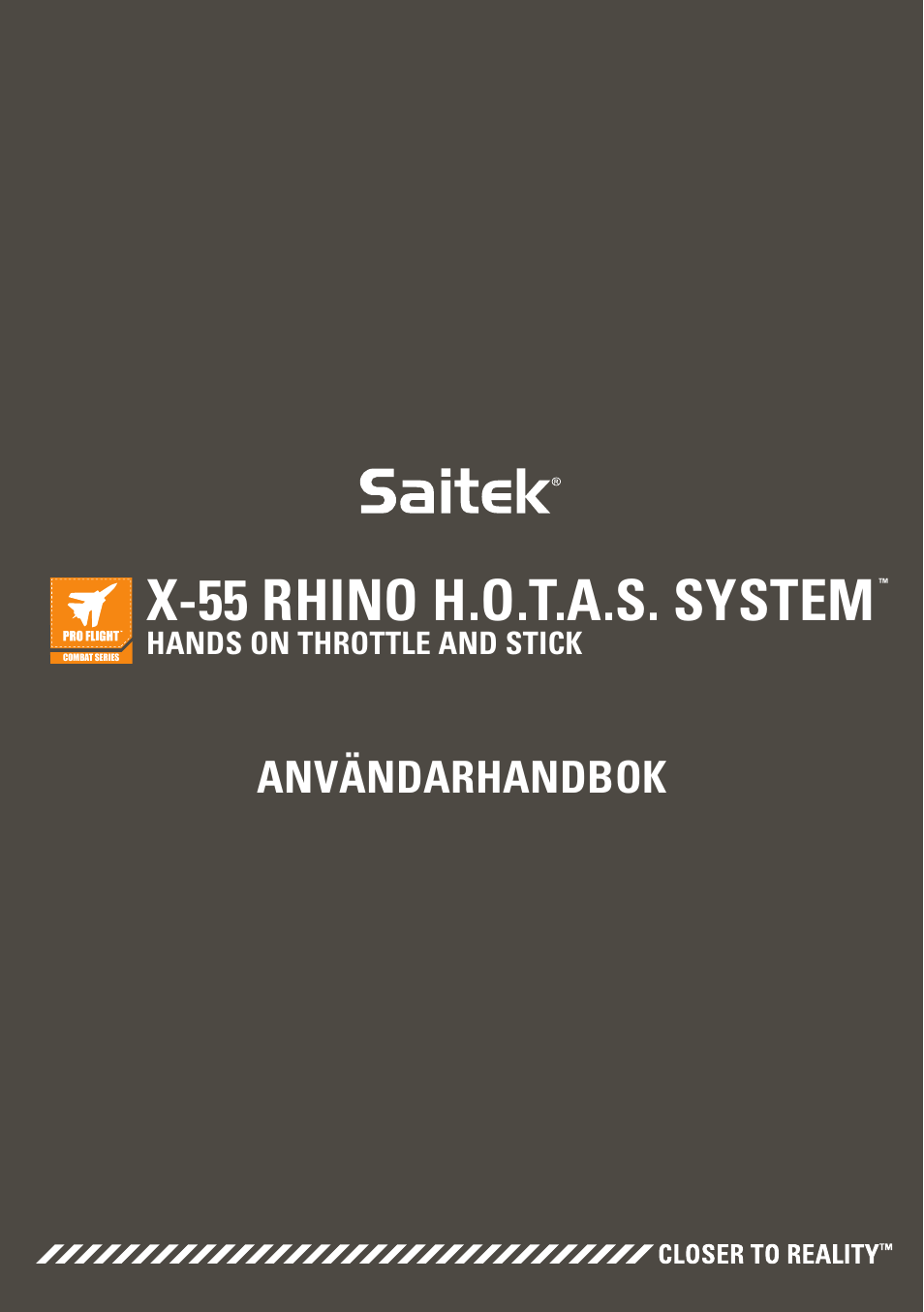 X-55 rhino h.o.t.a.s. system, Användarhandbok | TRITTON X-55 Rhino H.O.T.A.S System Pro Flight User Manual | Page 141 / 224