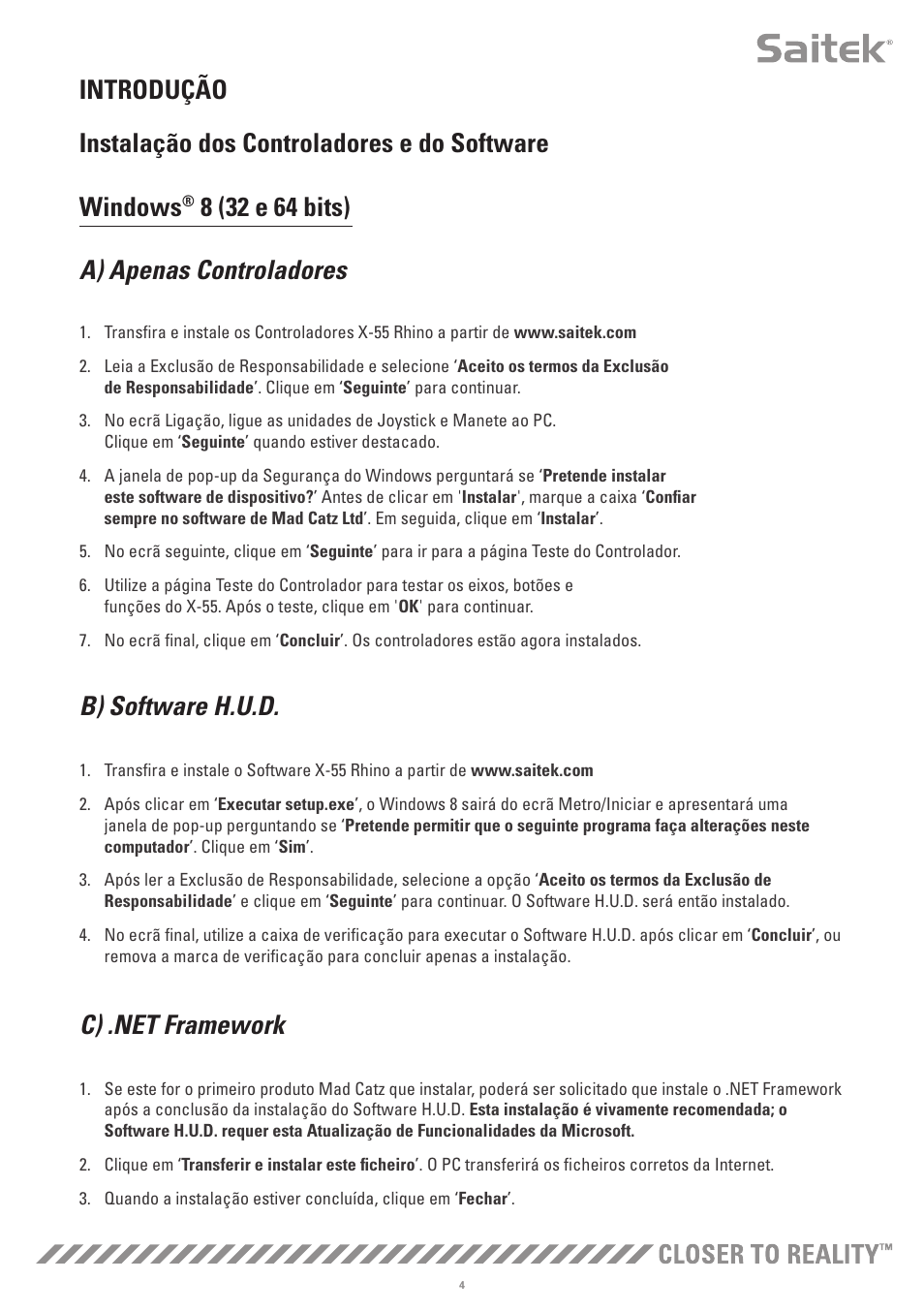 B) software h.u.d | TRITTON X-55 Rhino H.O.T.A.S System Pro Flight User Manual | Page 173 / 224