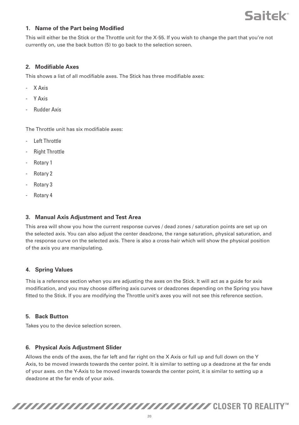 TRITTON X-55 Rhino H.O.T.A.S System Pro Flight User Manual | Page 21 / 224