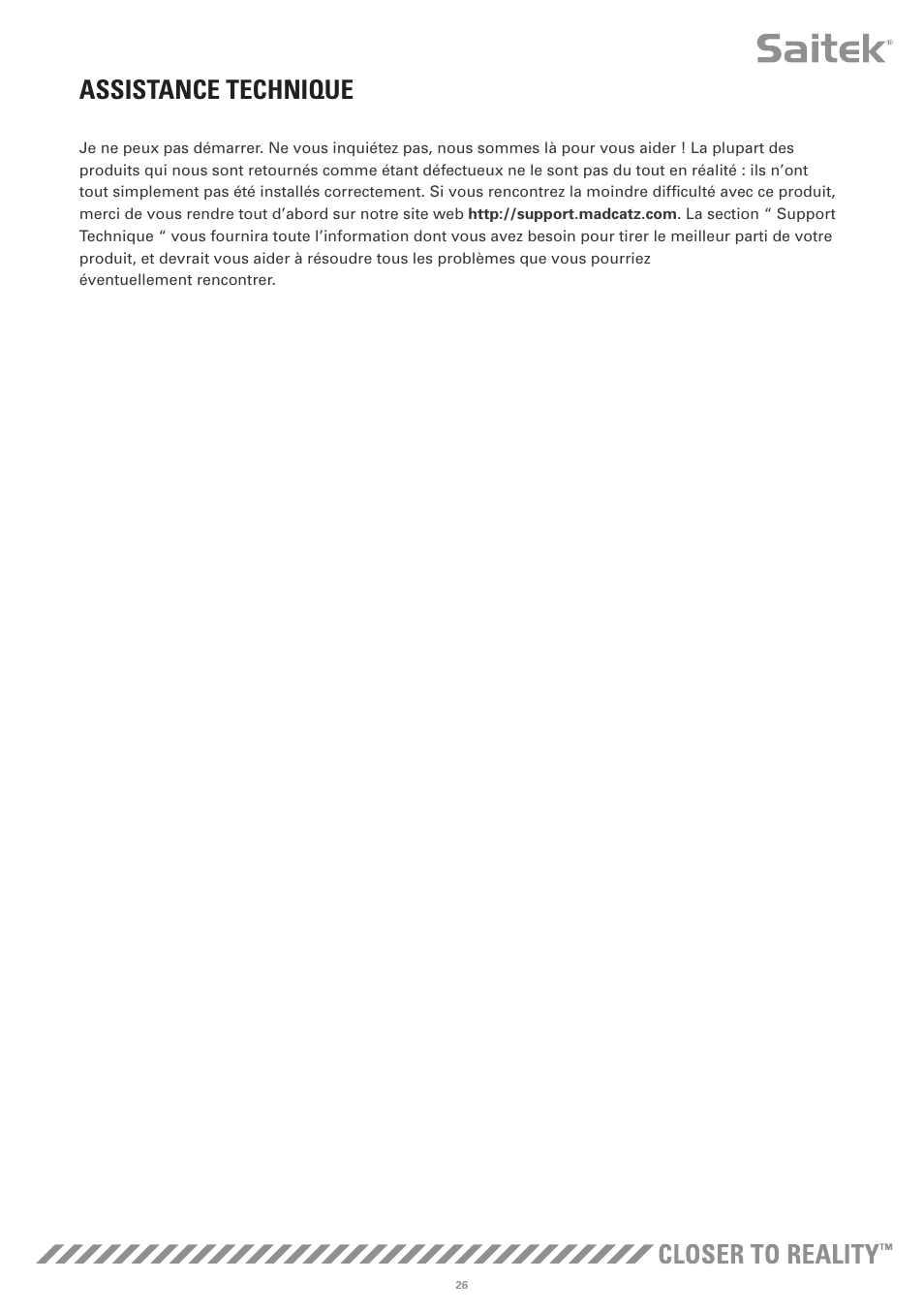 Assistance technique | TRITTON X-55 Rhino H.O.T.A.S System Pro Flight User Manual | Page 55 / 224
